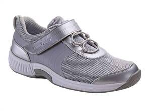 NEW ORTHOFEET women's joelle orthopedic walking shoe in gray